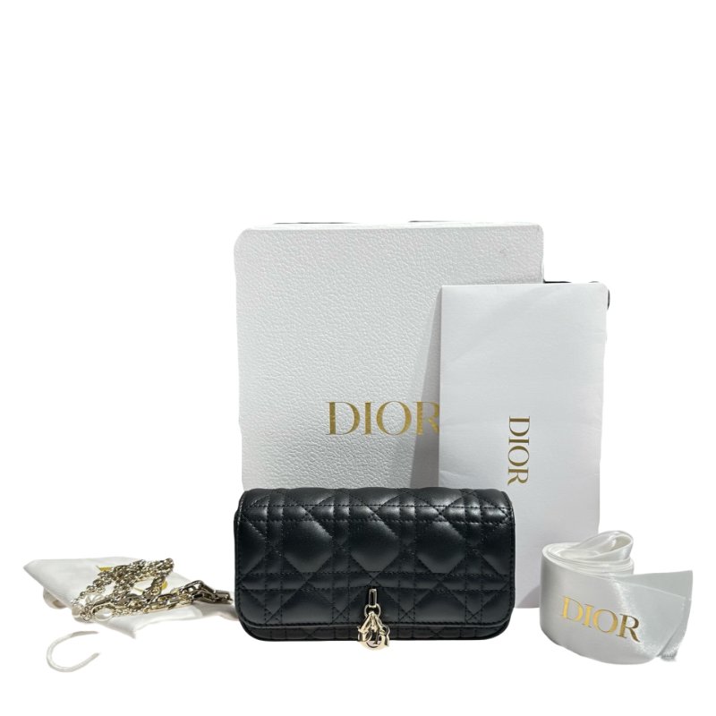 DIOR TALK Lambskin Wallet on chain-0