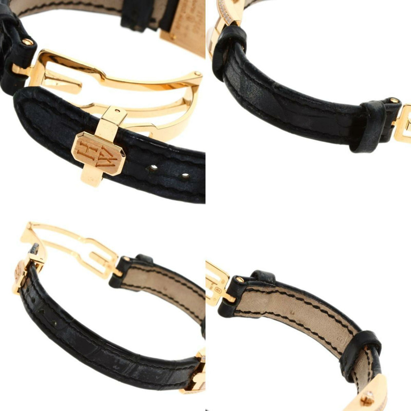 海瑞溫斯頓 AVCQHM16RR033 Avenue C 迷你錶圈鑽石腕錶 18K 玫瑰金 皮革 女款 HARRY WINSTON-4