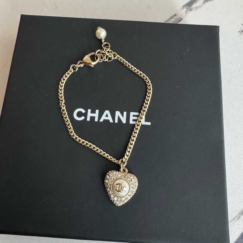 Chanel愛心鑽手鏈 超美✨✨-0