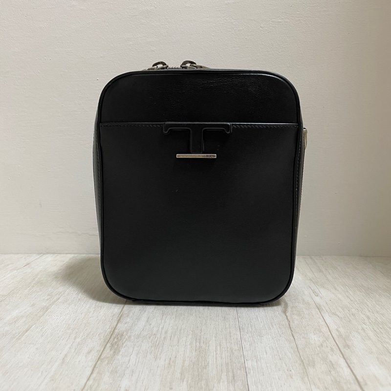 Tod’s 仿舊五金 男用小包 手提包 斜背包 肩背包 黑色 仿古-5