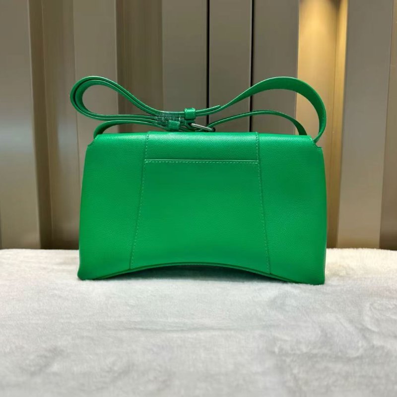 Balenciaga DOWNTOWN 小號肩背包綠色 99新 配件塵袋-5