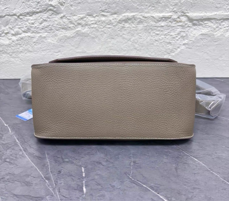 99新 Hermes愛馬仕 Jypsiere 吉普賽 31單肩包 大象灰銀扣-4