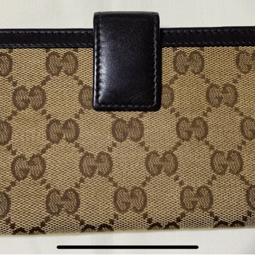 【降價出清】 GUCCI 經典雙G緹花皮革 金釦長夾-6