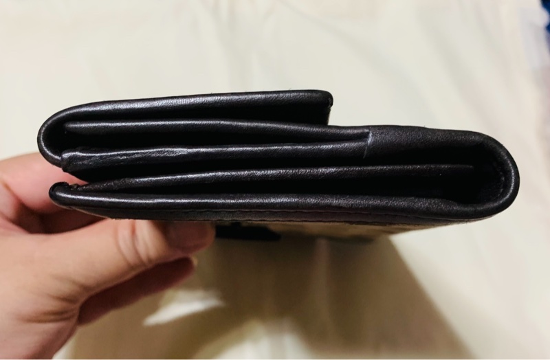 【降價出清】 GUCCI 經典雙G緹花皮革 金釦長夾-8