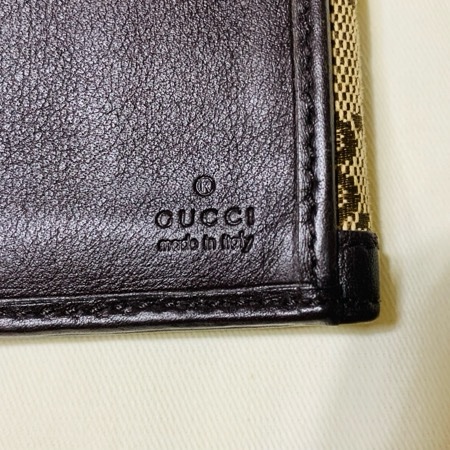 【降價出清】 GUCCI 經典雙G緹花皮革 金釦長夾-13
