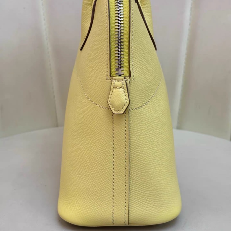 愛馬仕Hermes bolide 27 檸檬黃銀扣,春夏搭配的點睛之筆,Epsom皮,自重輕,容量大。-1