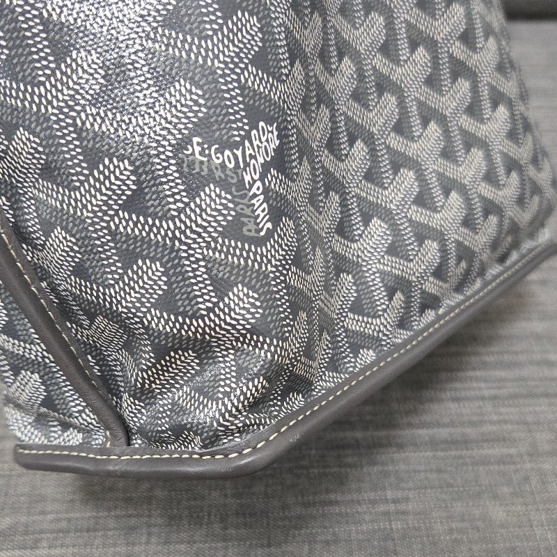 Goyard Anjou mini tote 牛皮雙面迷你 托特子母包 購物包 經典灰-20