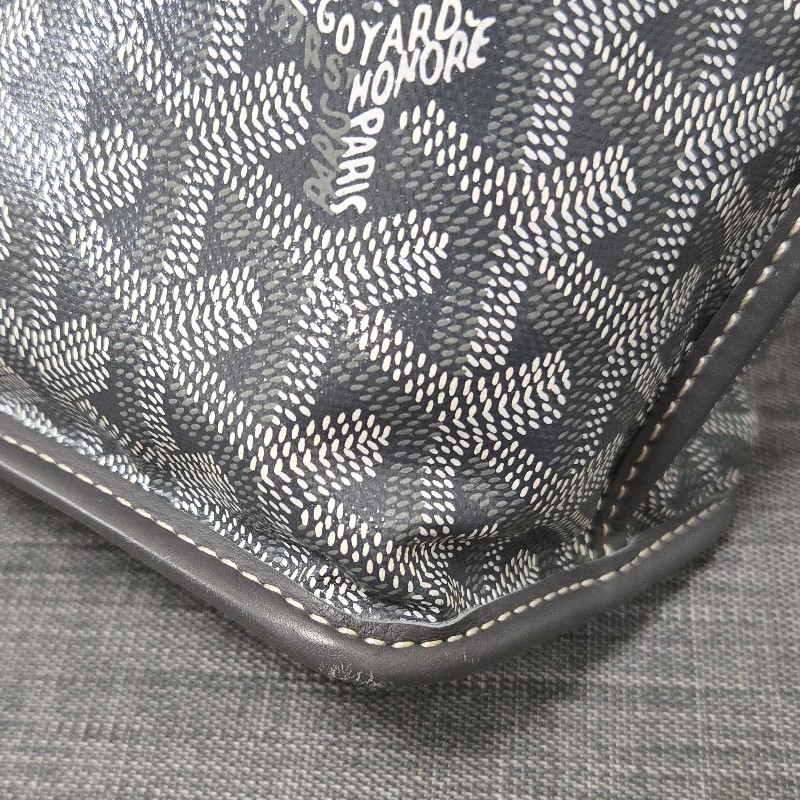 Goyard Anjou mini tote 牛皮雙面迷你 托特子母包 購物包 經典灰-23