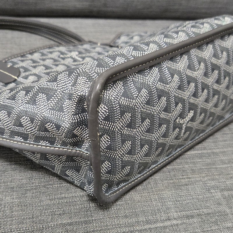 Goyard Anjou mini tote 牛皮雙面迷你 托特子母包 購物包 經典灰-25