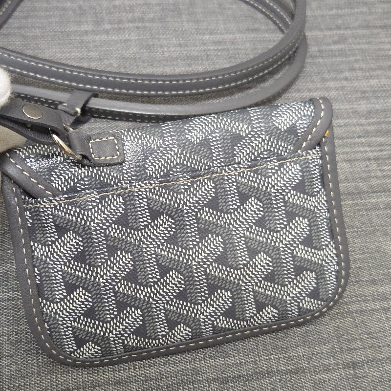 Goyard Anjou mini tote 牛皮雙面迷你 托特子母包 購物包 經典灰-46