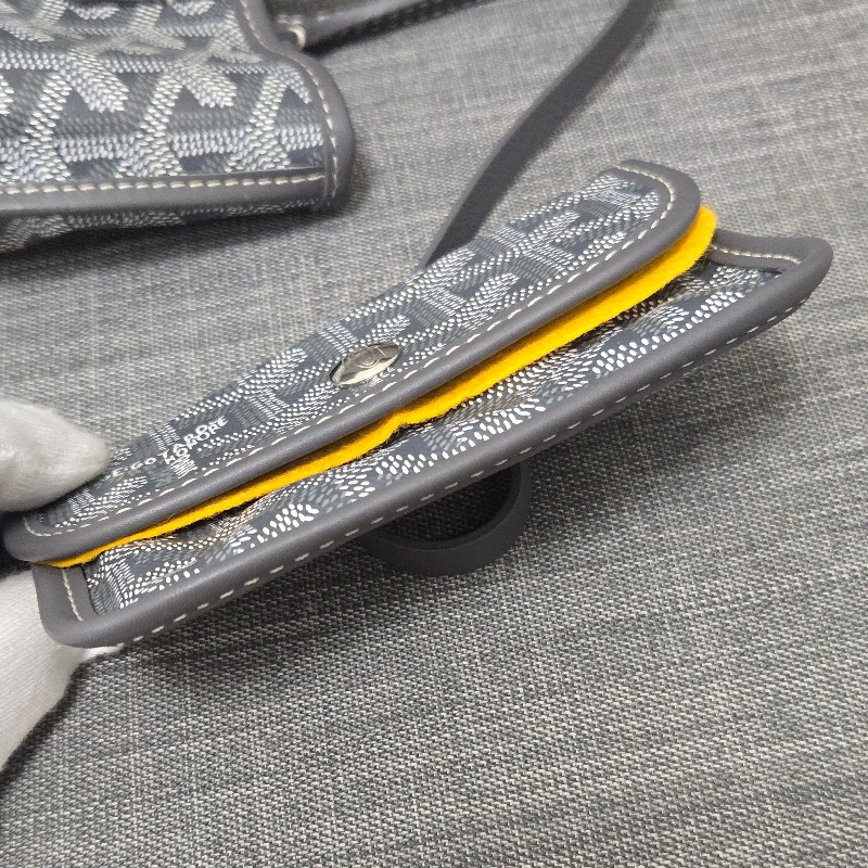 Goyard Anjou mini tote 牛皮雙面迷你 托特子母包 購物包 經典灰-51