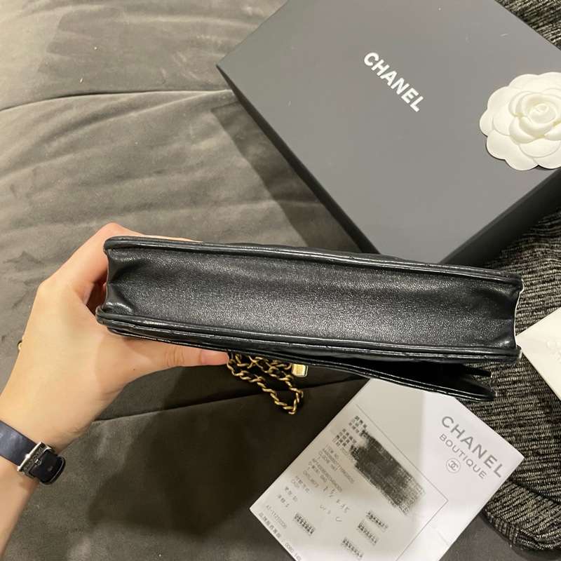 全新帶膜 全配🈶️購證❤️ chanel #黑金 #金球 #woc #核桃-9
