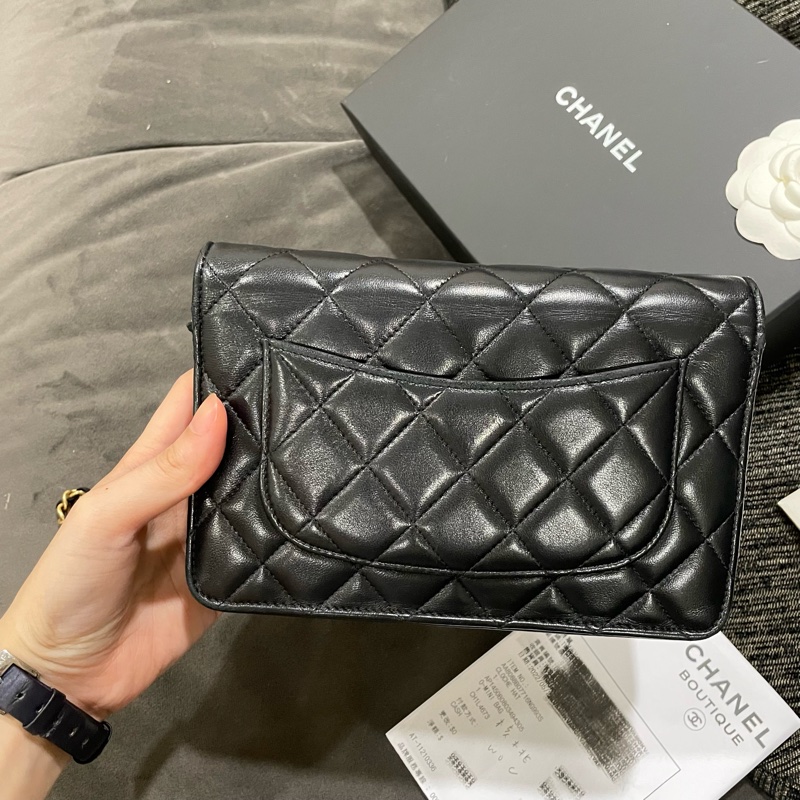 全新帶膜 全配🈶️購證❤️ chanel #黑金 #金球 #woc #核桃-10