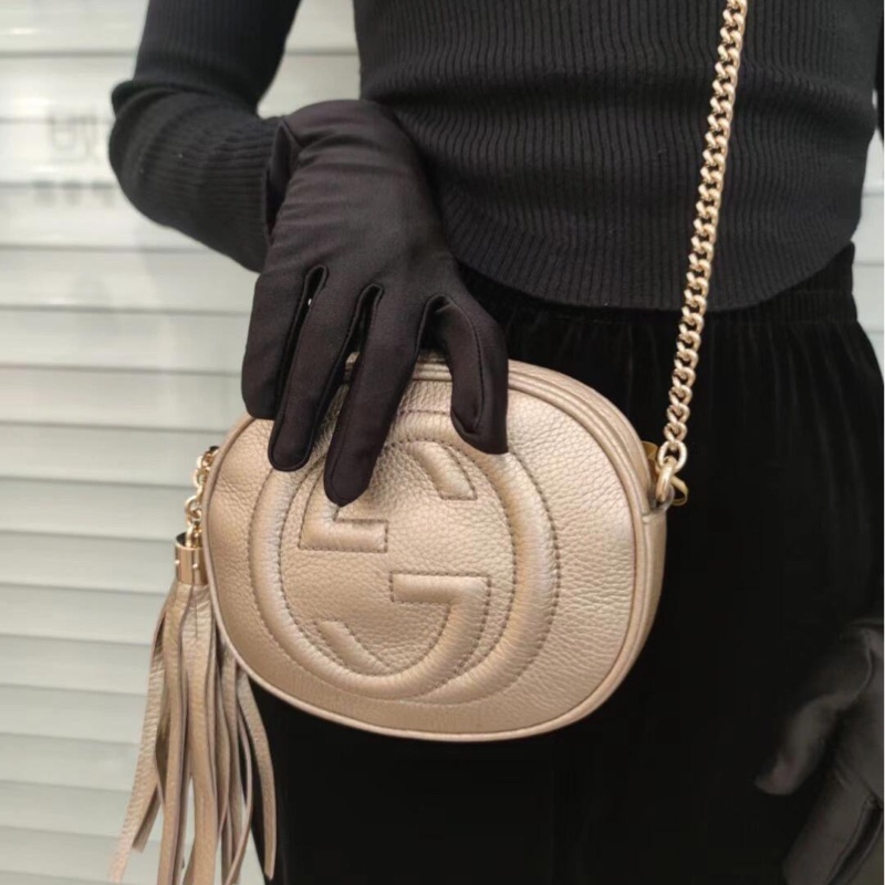 99新🈶️購證❤️ gucci #全皮 #圓餅包 #流蘇包 #相機包-2