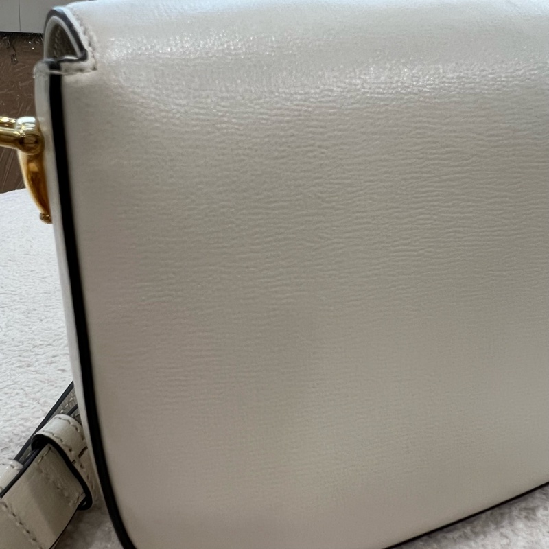GUCCI HORSEBIT 1955系列小號肩背包-白色-15