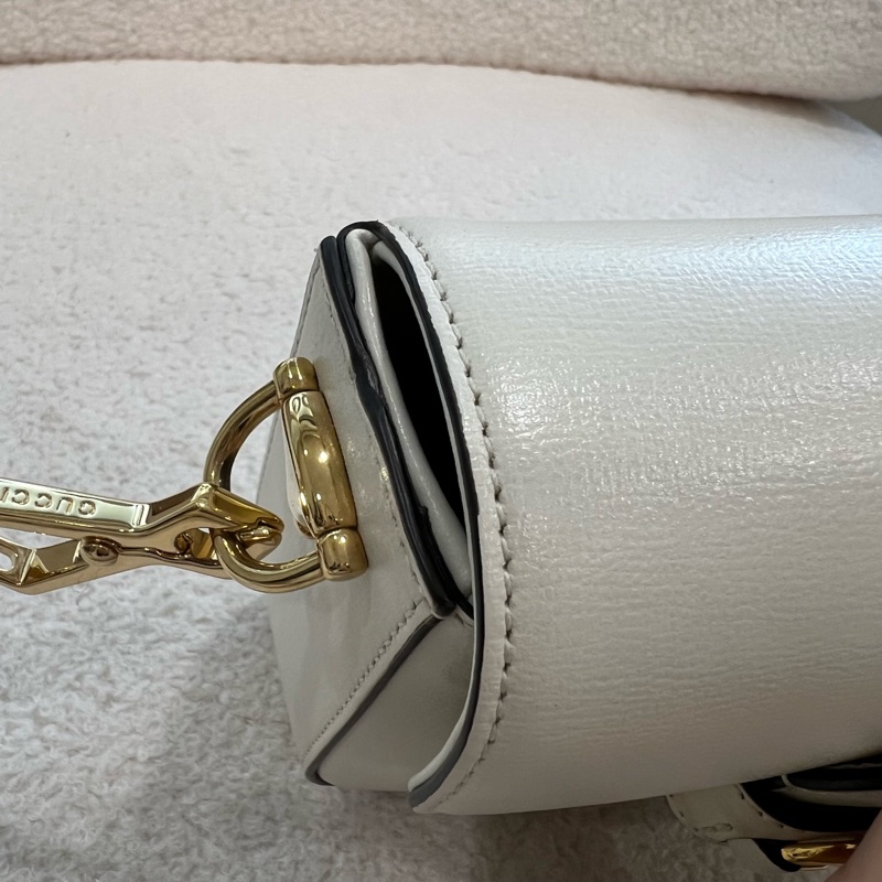 GUCCI HORSEBIT 1955系列小號肩背包-白色-20