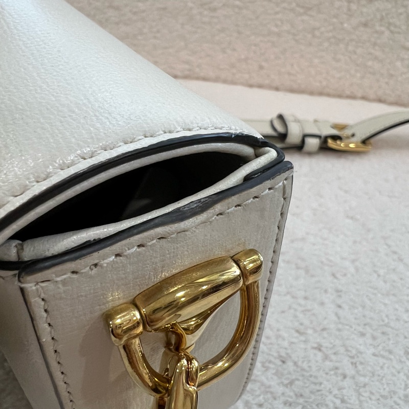 GUCCI HORSEBIT 1955系列小號肩背包-白色-25