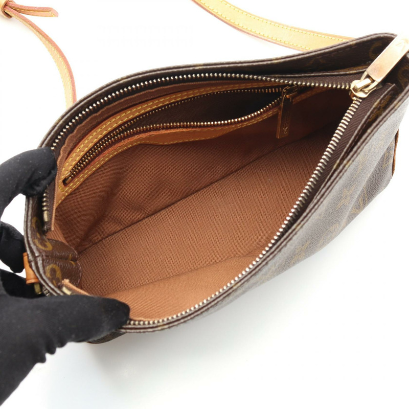 LOUIS VUITTON Trotteur 斜背包 M51240 Monogram 帆布 棕色 二手-2