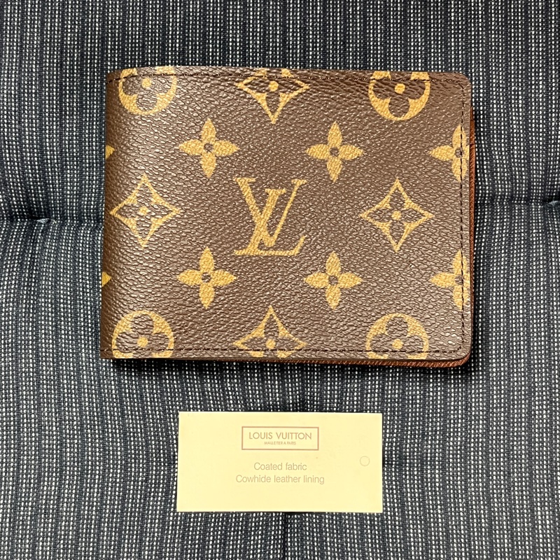 Louis Vuitton 經典LOGO 短夾|二手全新-0