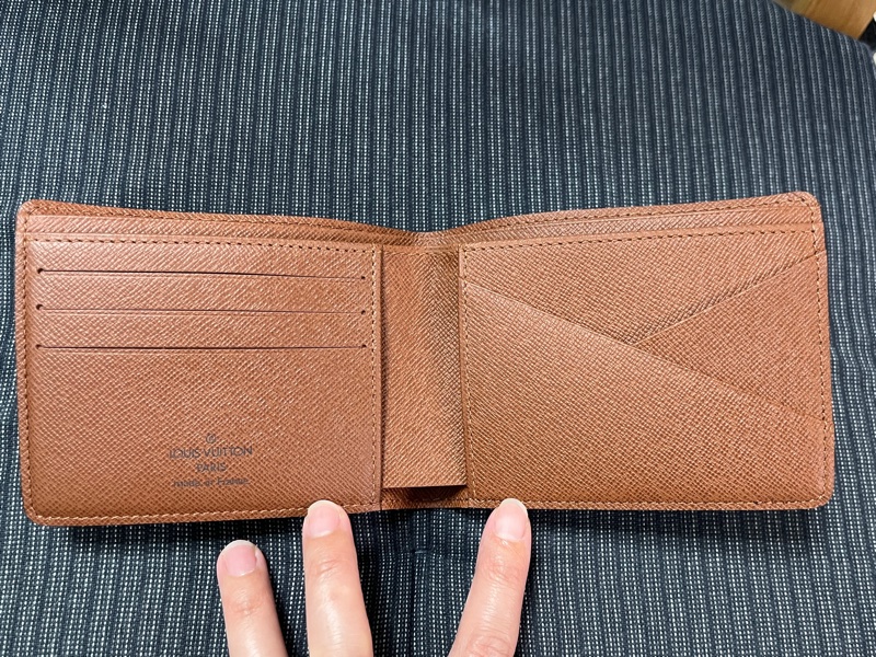 Louis Vuitton 經典LOGO 短夾|二手全新-3