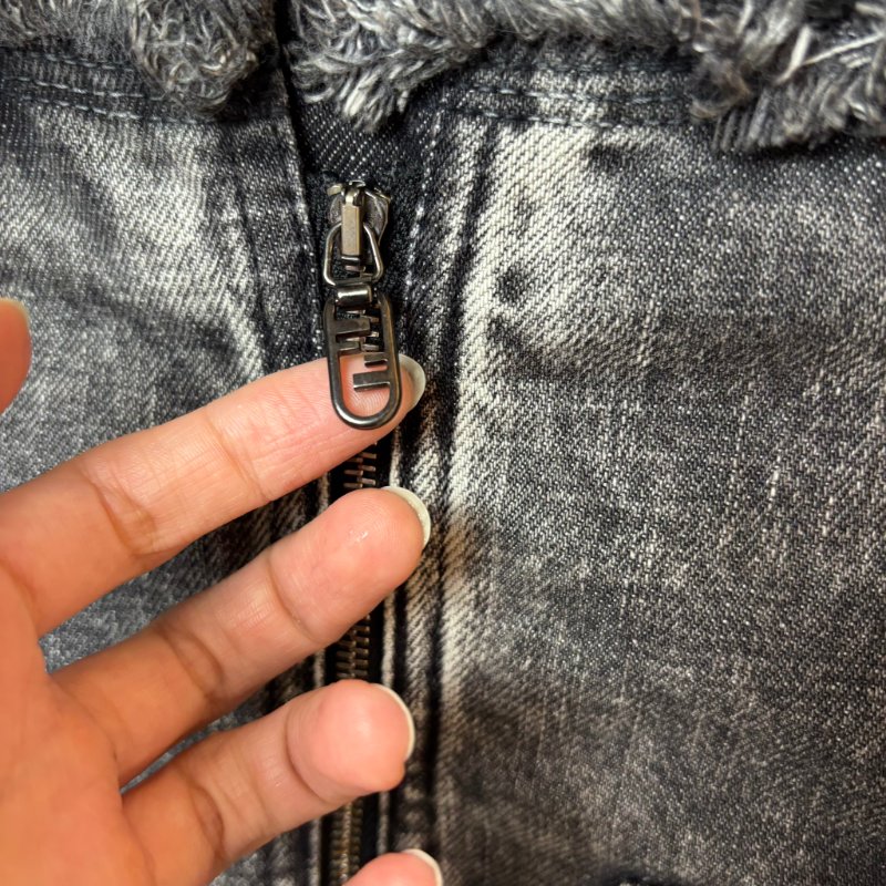 ::FENDI:: 水洗丹寧牛仔裙 Y2K 復古刷舊迷你裙 Grey acid wash denim mini skirt 辣妹必備-4