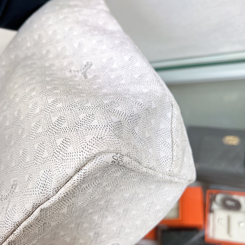 Goyard saint louis pm 白色老花托特包-5