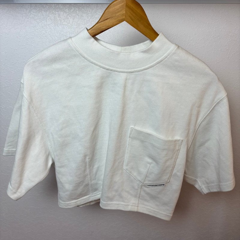 ::ALEXANDER WANG:: 白色T-Shirt 短袖上衣-0