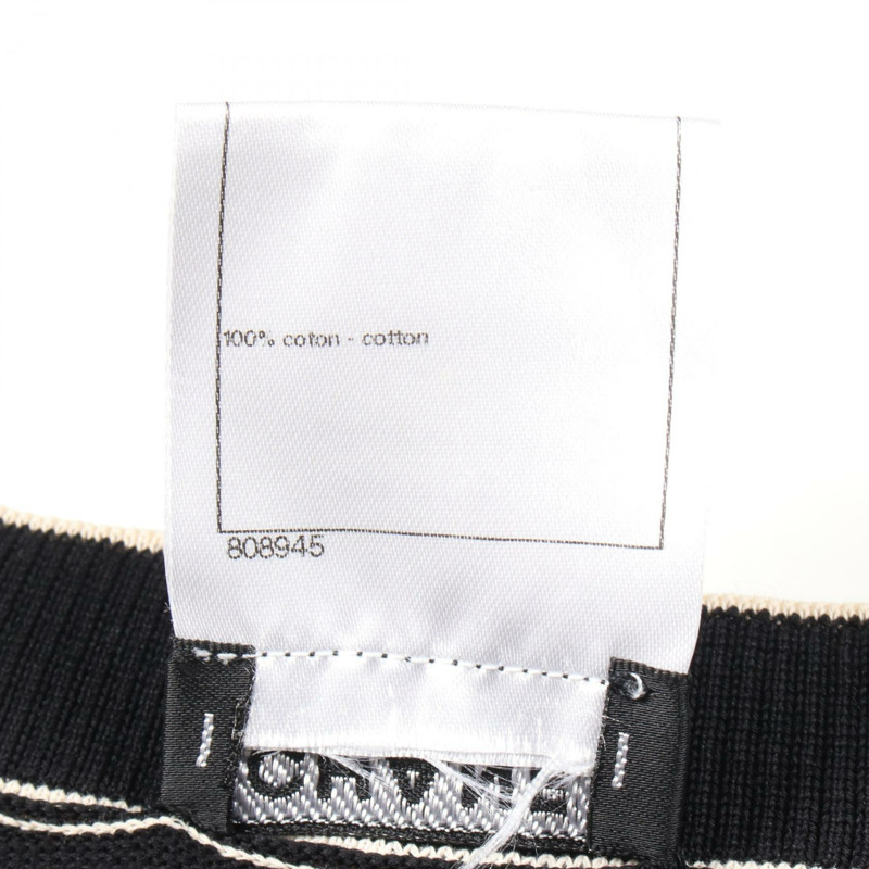 香奈兒 (CHANEL) 短袖洋裝 P47675K06010 純棉 黑白 二手 女款 #36 COCO CC-3