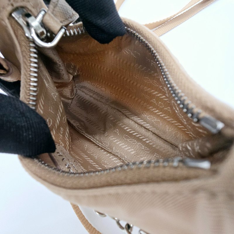 【週末特價 星期一回復原價】PRADA Hobo Mini 三合一|可拆鏈條+肩帶|尼龍包超輕|盒子+保卡-7