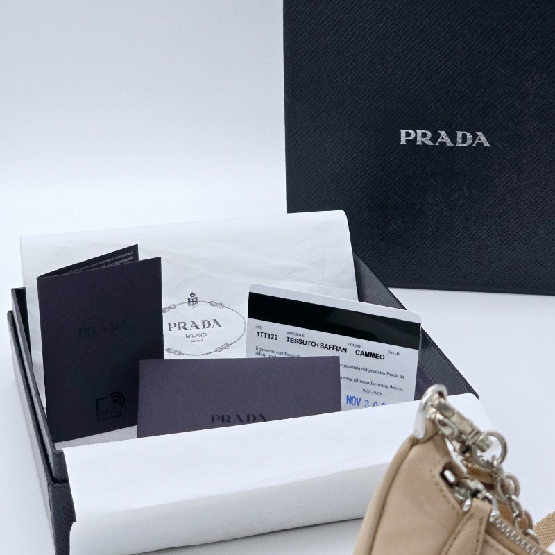 【週末特價 星期一回復原價】PRADA Hobo Mini 三合一|可拆鏈條+肩帶|尼龍包超輕|盒子+保卡-9