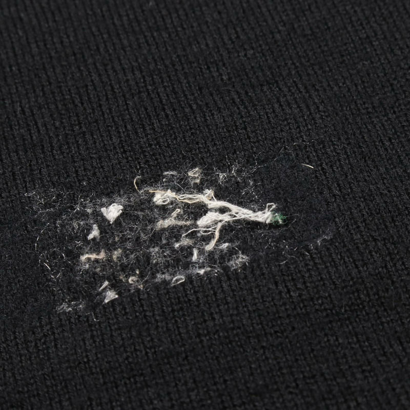 CHANEL 粗花呢針織短袖 P25262W03472 羊絨 黑色 白色 二手 #40 CC-4