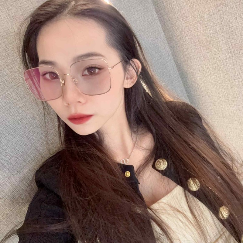 DIOR 金框漸層墨鏡/淡粉-0