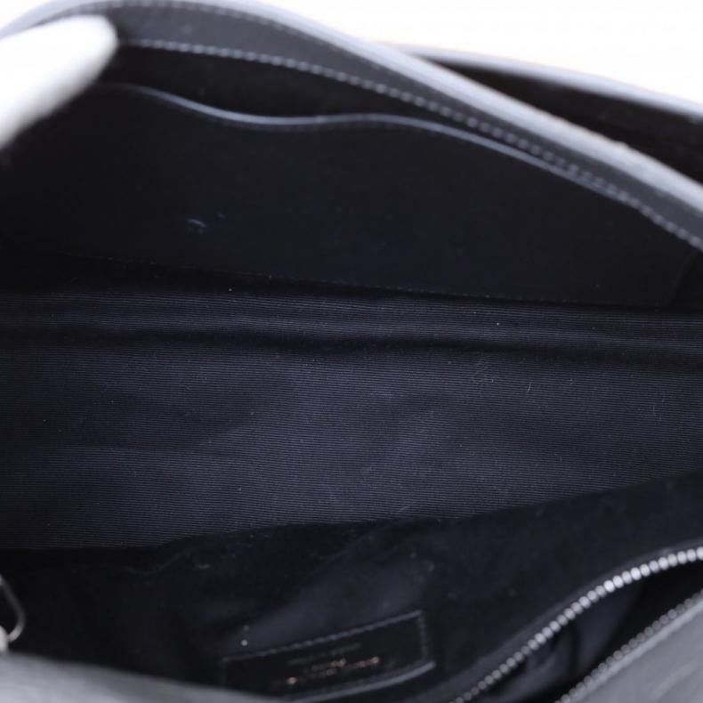 SAINT LAURENT(聖羅蘭) Niki 中號 28 D扣 灰色 銀扣-4