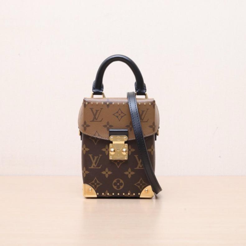 LOUIS VUITTON(路易威登) CAMERA BOX 相機盒子包 拼色 PVC 晶片 老花-0
