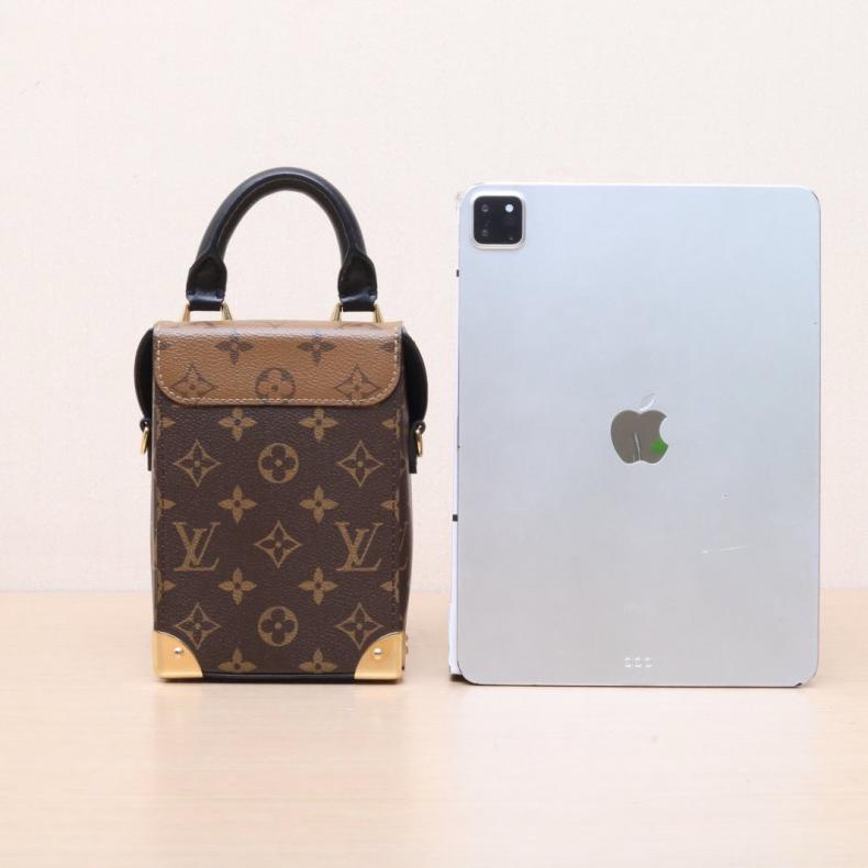 LOUIS VUITTON(路易威登) CAMERA BOX 相機盒子包 拼色 PVC 晶片 老花-2