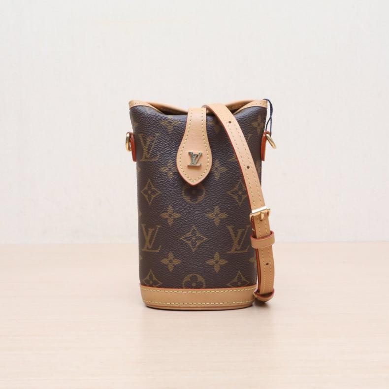LOUIS VUITTON(路易威登) Fold me 薯條包 老花 PVC 晶片-0