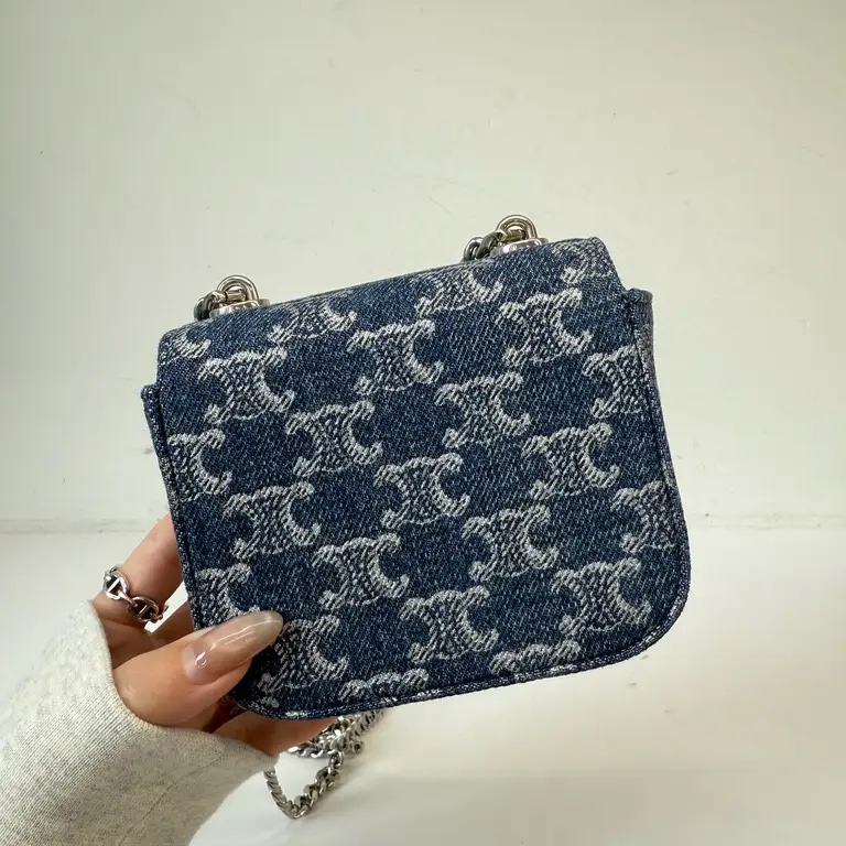 Celine 牛仔迷你牛仔斜背包-1