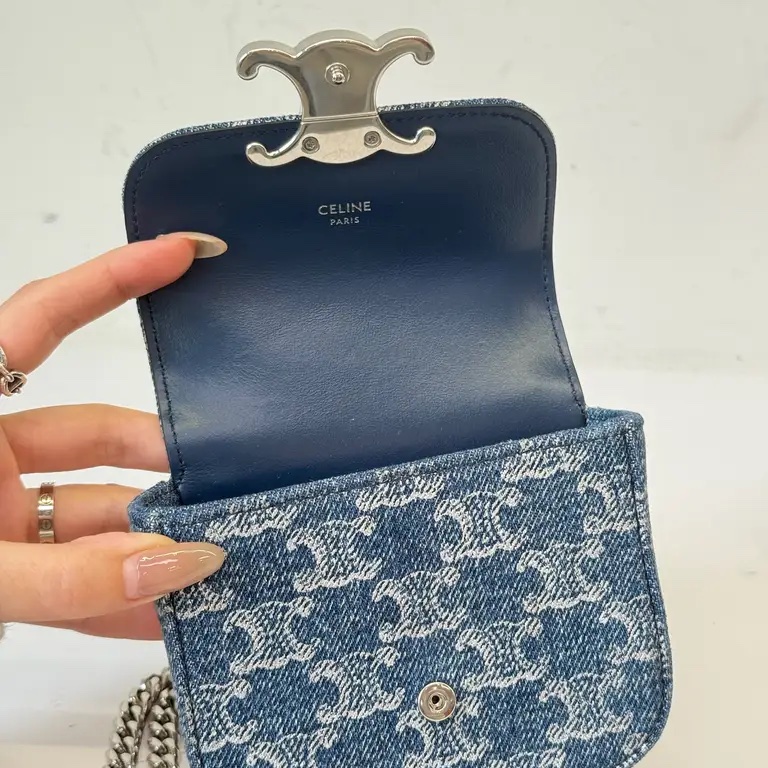 Celine 牛仔迷你牛仔斜背包-7