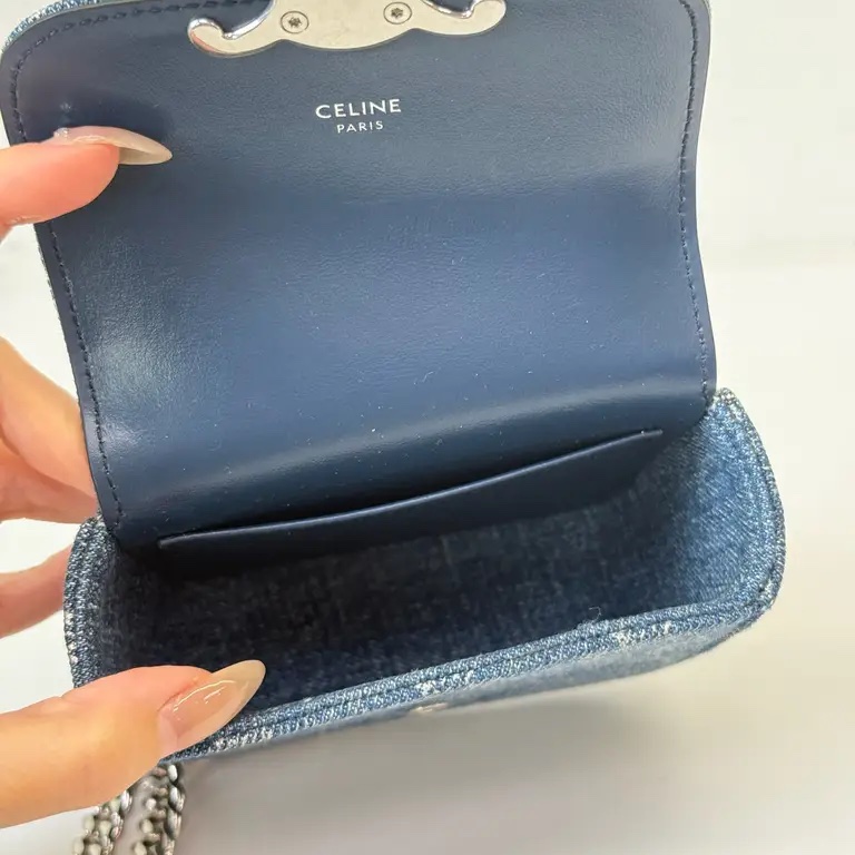Celine 牛仔迷你牛仔斜背包-8