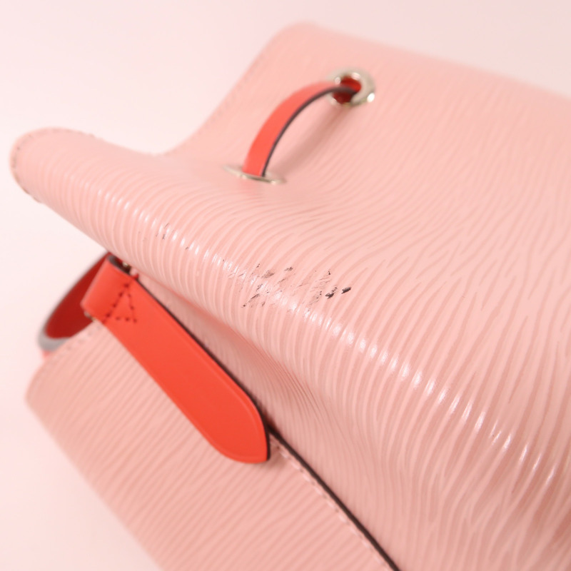 LOUIS VUITTON Epi Neo Noe BB銀扣手挽肩背兩用袋/Rose Ballerine-16