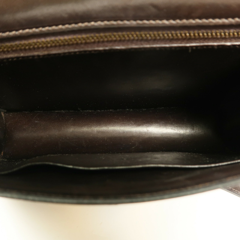 HERMES Box Calf皮革Constance 23金扣肩背袋-4