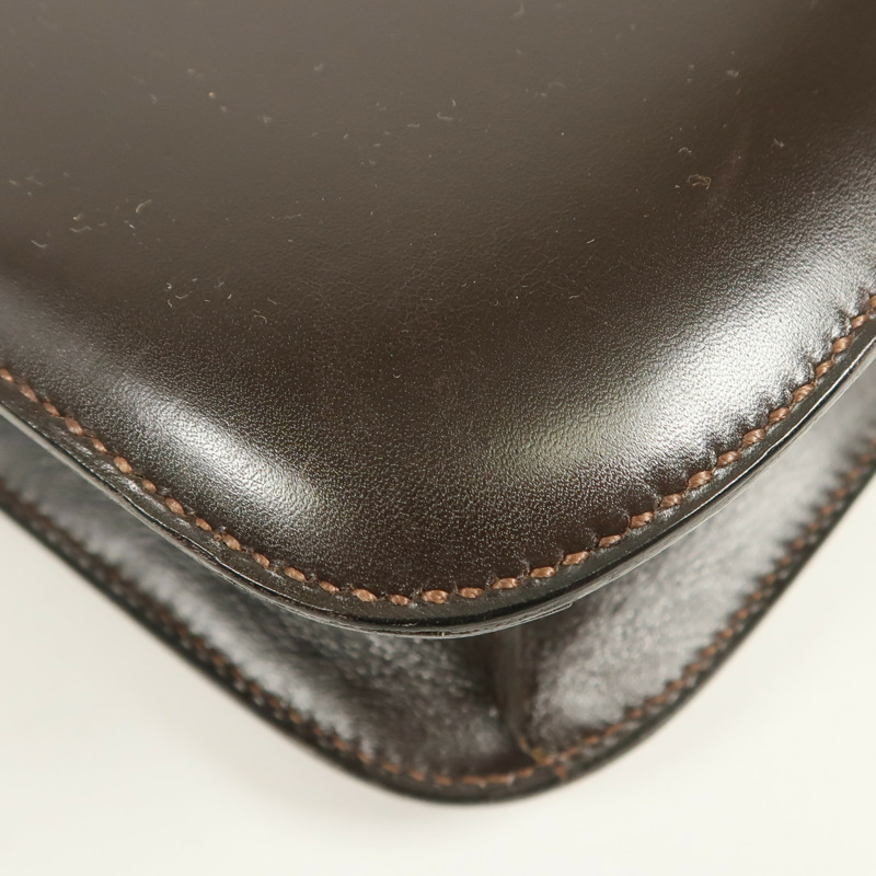 HERMES Box Calf皮革Constance 23金扣肩背袋-13