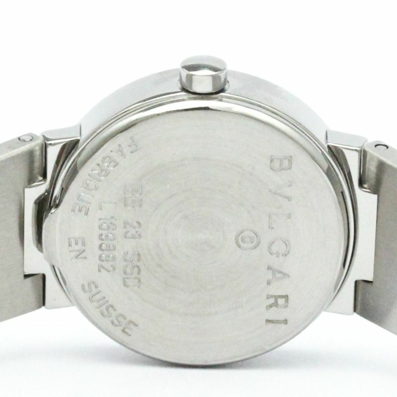 BVLGARI BVLGARI-BVLGARI 鋼石英女錶 BB23SSD 拋光-5