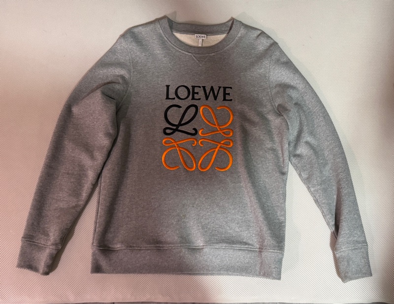 Loewe Anagram embroidered sweatshirt in cotton-0