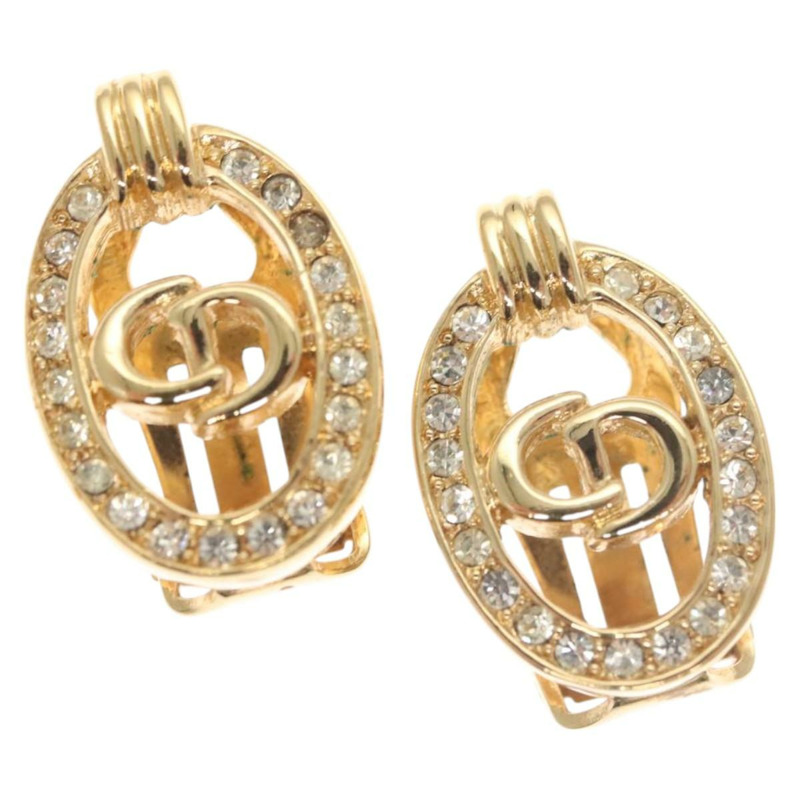 【日本直送】Christian Dior 耳環 金屬 金 正品 119932-0
