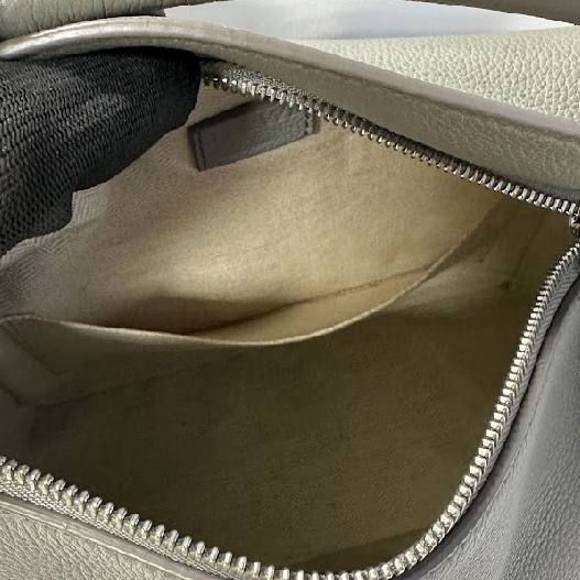 Loewe 大象灰牛皮銀釦puzzle小號-20