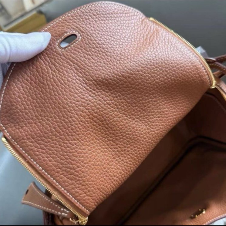 Hermes lindy 26 金棕金扣 全新原模還在 配件塵袋盒子-3