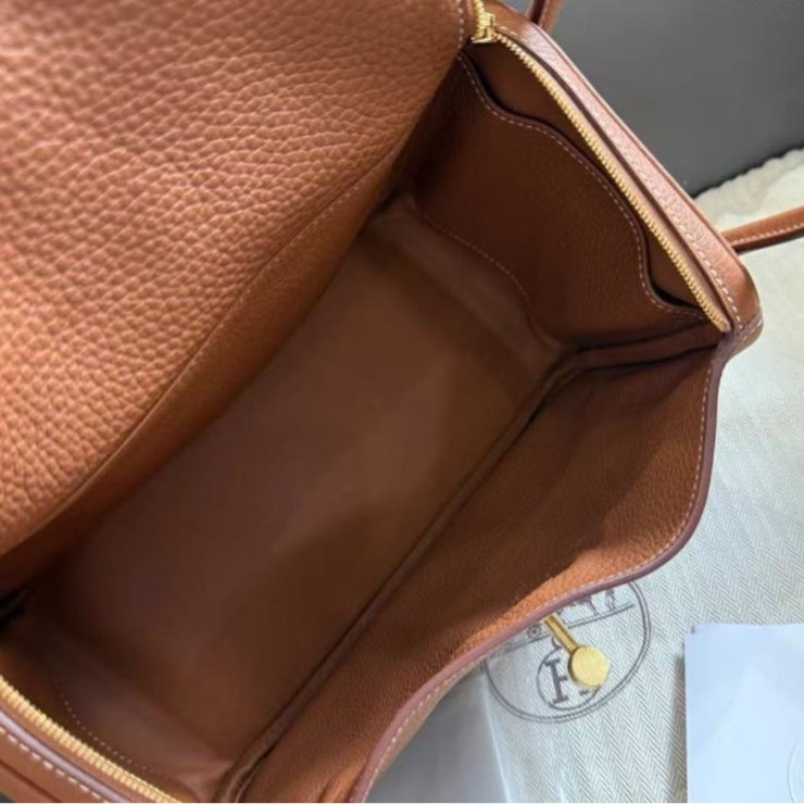 Hermes lindy 26 金棕金扣 全新原模還在 配件塵袋盒子-6
