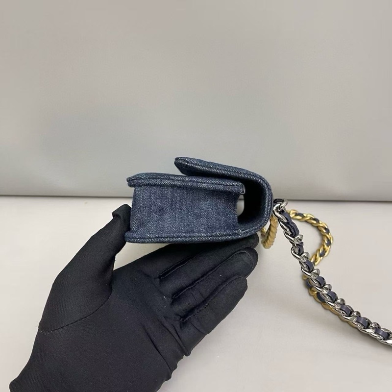 Chanel 香奈兒 19 Bag 單寧牛仔WOC 包 芯片款-2