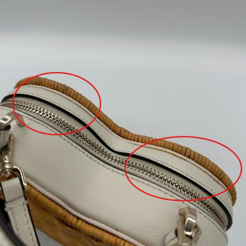 Kate spade 竹編愛心包-12